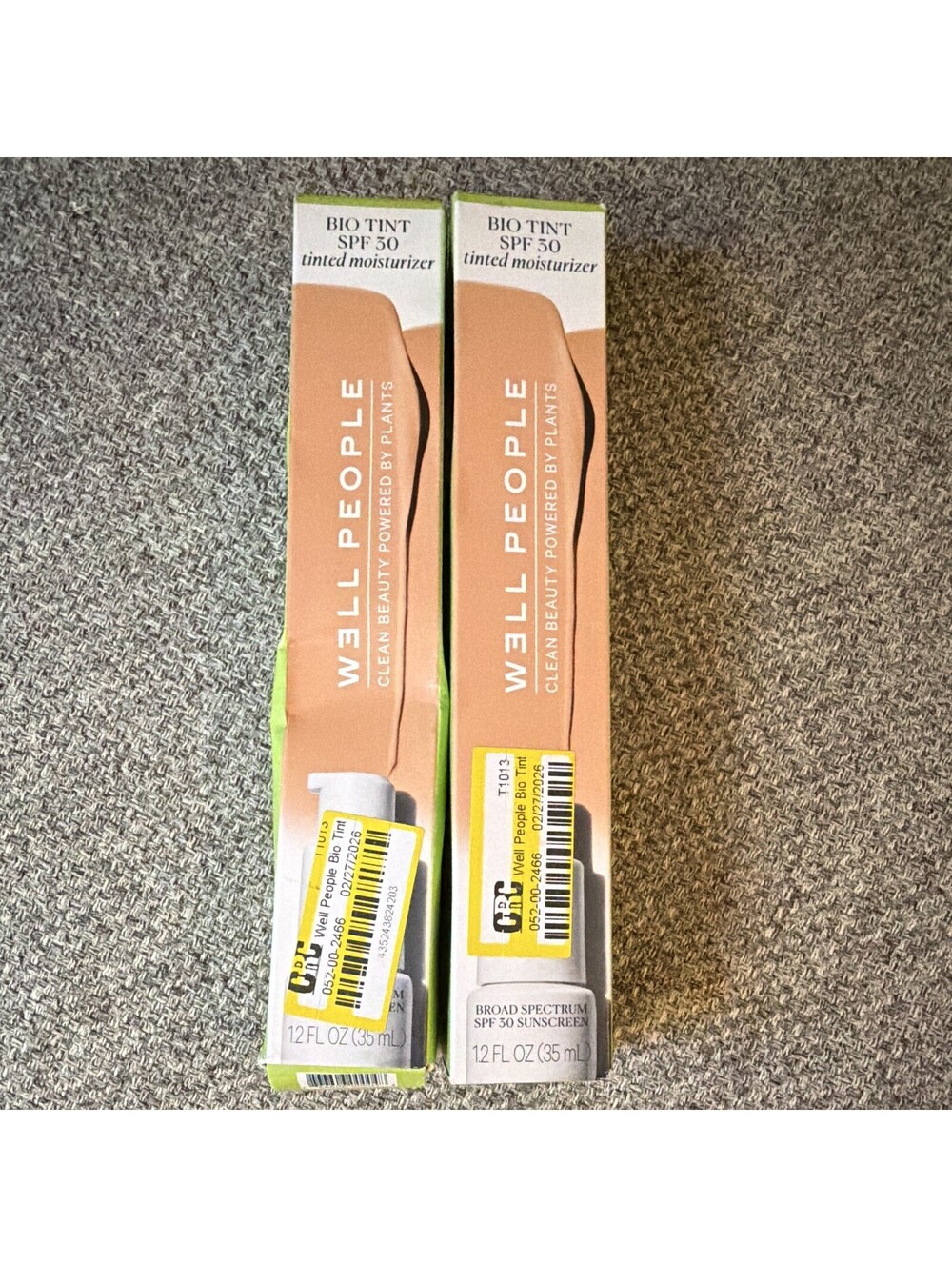 W3LL PEOPLE Bio Tint Tinted Moisturizer SPF 30 Broad Spectrum 3N 1.2 fl oz Qty 2